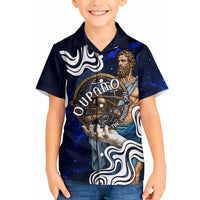 Uranus The Primal Sky Greek God Hawaiian Shirt Vintage Celestial Armillary Sphere Cosmos Mythology