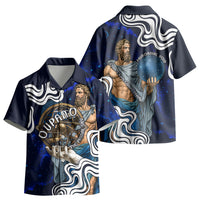 Uranus The Primal Sky Greek God Kid Hawaiian Shirt Vintage Celestial Armillary Sphere Cosmos Mythology
