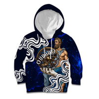Uranus The Primal Sky Greek God Kid Hoodie Vintage Celestial Armillary Sphere Cosmos Mythology