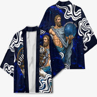 Uranus The Primal Sky Greek God Kimono Vintage Celestial Armillary Sphere Cosmos Mythology