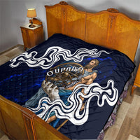 Uranus The Primal Sky Greek God Quilt Vintage Celestial Armillary Sphere Cosmos Mythology