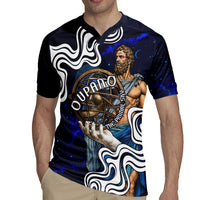 Uranus The Primal Sky Greek God Rugby Jersey Vintage Celestial Armillary Sphere Cosmos Mythology