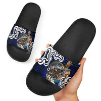 Uranus The Primal Sky Greek God Slide Sandals Vintage Celestial Armillary Sphere Cosmos Mythology
