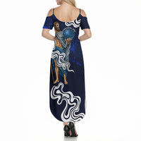 Uranus The Primal Sky Greek God Summer Maxi Dress Vintage Celestial Armillary Sphere Cosmos Mythology