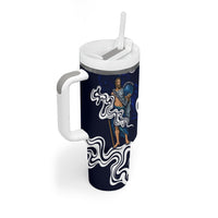 Uranus The Primal Sky Greek God Tumbler With Handle Vintage Celestial Armillary Sphere Cosmos Mythology