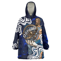 Uranus The Primal Sky Greek God Wearable Blanket Hoodie Vintage Celestial Armillary Sphere Cosmos Mythology