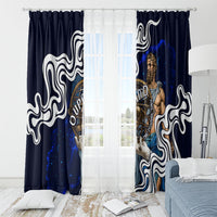 Uranus The Primal Sky Greek God Window Curtain Vintage Celestial Armillary Sphere Cosmos Mythology