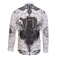 Mystic Valknut and Viking Circle Family Matching Short Sleeve Bodycon Dress and Hawaiian Shirt with Twin Raven Accents - Wonder Print Shop