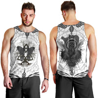 Mystic Valknut and Viking Circle Men Tank Top with Twin Raven Accents - Wonder Print Shop