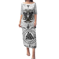 Mystic Valknut and Viking Circle Puletasi with Twin Raven Accents - Wonder Print Shop