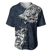 Viking Baseball Jersey Legendary Viking Boar and Intricate Norse Patterns - Wonder Print Shop
