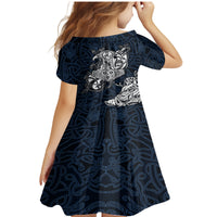 Viking Family Matching Mermaid Dress and Hawaiian Shirt Legendary Viking Boar and Intricate Norse Patterns - Wonder Print Shop