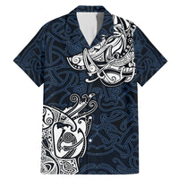 Viking Family Matching Mermaid Dress and Hawaiian Shirt Legendary Viking Boar and Intricate Norse Patterns - Wonder Print Shop