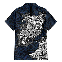 Viking Family Matching Mermaid Dress and Hawaiian Shirt Legendary Viking Boar and Intricate Norse Patterns - Wonder Print Shop