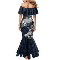 Viking Family Matching Mermaid Dress and Hawaiian Shirt Legendary Viking Boar and Intricate Norse Patterns - Wonder Print Shop