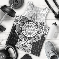Viking Tattoo Men Tank Top Hugin And Munin Asgardian Ravens Grunge Art - Wonder Print Shop