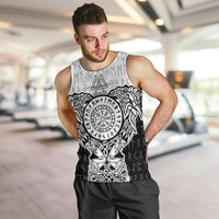 Viking Tattoo Men Tank Top Hugin And Munin Asgardian Ravens Grunge Art - Wonder Print Shop