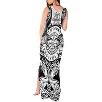 Viking Tattoo Tank Maxi Dress Hugin And Munin Asgardian Ravens Grunge Art - Wonder Print Shop