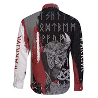 Viking Family Matching Long Sleeve Bodycon Dress and Hawaiian Shirt Warrior Come To Valhalla - Wonder Print Shop