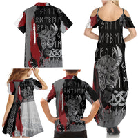 Viking Family Matching Summer Maxi Dress and Hawaiian Shirt Warrior Come To Valhalla - Wonder Print Shop