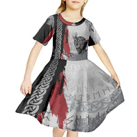 Viking Kid Short Sleeve Dress Warrior Come To Valhalla - Wonder Print Shop