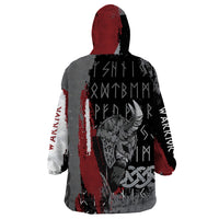 Viking Wearable Blanket Hoodie Warrior Come To Valhalla - Wonder Print Shop