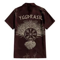 Viking Family Matching Mermaid Dress and Hawaiian Shirt Yggdrasil Pattern And Ancient Rune - Wonder Print Shop