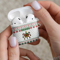 Mexico Christmas AirPods Case with Piñata Star Design and Red Green Snowflake Pattern - Wonder Print Shop