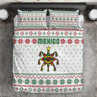 Mexico Christmas Bedding Set with Piñata Star Design and Red Green Snowflake Pattern - Wonder Print Shop