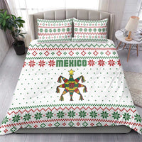 Mexico Christmas Bedding Set with Piñata Star Design and Red Green Snowflake Pattern - Wonder Print Shop