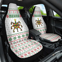 Mexico Christmas Car Seat Cover with Piñata Star Design and Red Green Snowflake Pattern - Wonder Print Shop