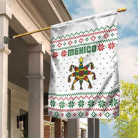 Mexico Christmas Garden Flag with Piñata Star Design and Red Green Snowflake Pattern - Wonder Print Shop