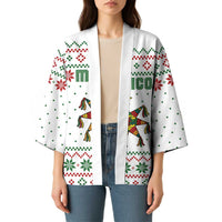 Mexico Christmas Kimono with Piñata Star Design and Red Green Snowflake Pattern - Wonder Print Shop