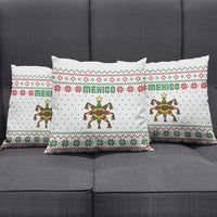 Mexico Christmas Pillow Cover with Piñata Star Design and Red Green Snowflake Pattern - Wonder Print Shop