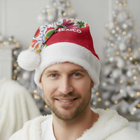 Mexico Christmas Santa Hat with Butterfly Cactus and Colorful Floral Folk Art - Wonder Print Shop