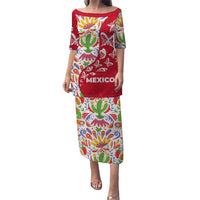 Mexico Christmas Puletasi with Butterfly Cactus and Colorful Floral Folk Art - Wonder Print Shop