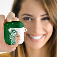 India Christmas AirPods Case with Peacock Mandala Pattern and Tricolor Design - Wonder Print Shop