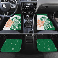 India Christmas Car Mats with Peacock Mandala Pattern and Tricolor Design - Wonder Print Shop