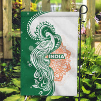 India Christmas Garden Flag with Peacock Mandala Pattern and Tricolor Design - Wonder Print Shop