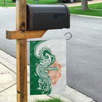 India Christmas Garden Flag with Peacock Mandala Pattern and Tricolor Design - Wonder Print Shop