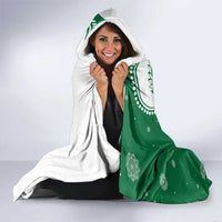 India Christmas Hooded Blanket with Peacock Mandala Pattern and Tricolor Design - Wonder Print Shop