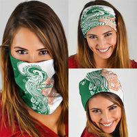 India Christmas Neck Gaiter with Peacock Mandala Pattern and Tricolor Design - Wonder Print Shop
