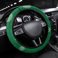 India Christmas Steering Wheel Cover with Peacock Mandala Pattern and Tricolor Design - Wonder Print Shop