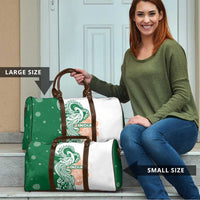 India Christmas Travel Bag with Peacock Mandala Pattern and Tricolor Design - Wonder Print Shop