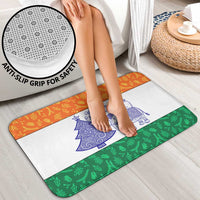 India Christmas Bathroom Set with Elephant Santa Tree Design and Tricolor Holiday Pattern - Wonder Print Shop