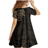 Viking Raven Family Matching Mermaid Dress and Hawaiian Shirt Wisdom in Flight - Wonder Print Shop