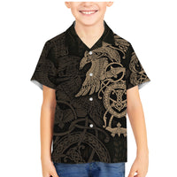 Viking Raven Family Matching Mermaid Dress and Hawaiian Shirt Wisdom in Flight - Wonder Print Shop