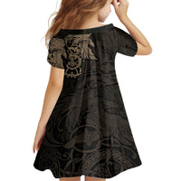 Viking Raven Family Matching Puletasi Dress and Hawaiian Shirt Wisdom in Flight - Wonder Print Shop