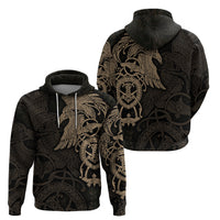 Viking Raven Hoodie Wisdom in Flight - Wonder Print Shop
