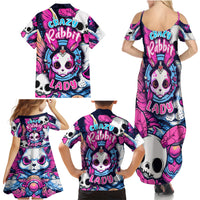 Crazy Rabbit Lady Family Matching Summer Maxi Dress and Hawaiian Shirt - Wonder Print Shop